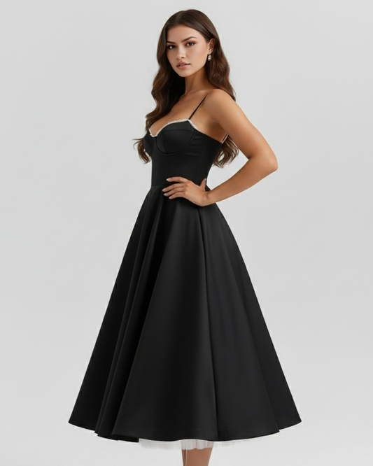 Emilia | Damskie Elegancka Weselna Sukienka A-line