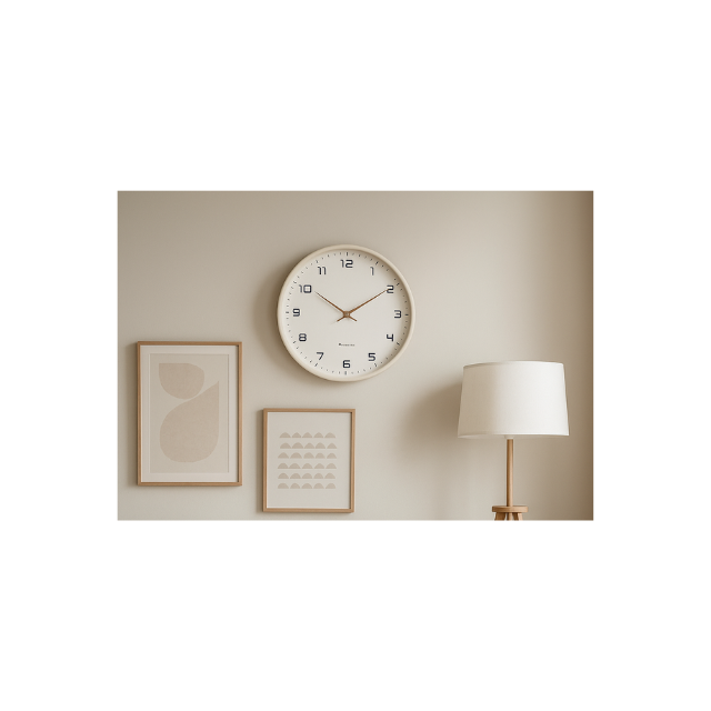 Drewniany Zegar Ścienny w Stylu Skandynawskim – Minimalistyczna Elegancja Olyra Butik