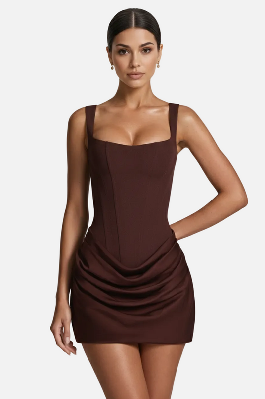 Lena | Damskie Elegancka Wieczorowa Mini Sukienka