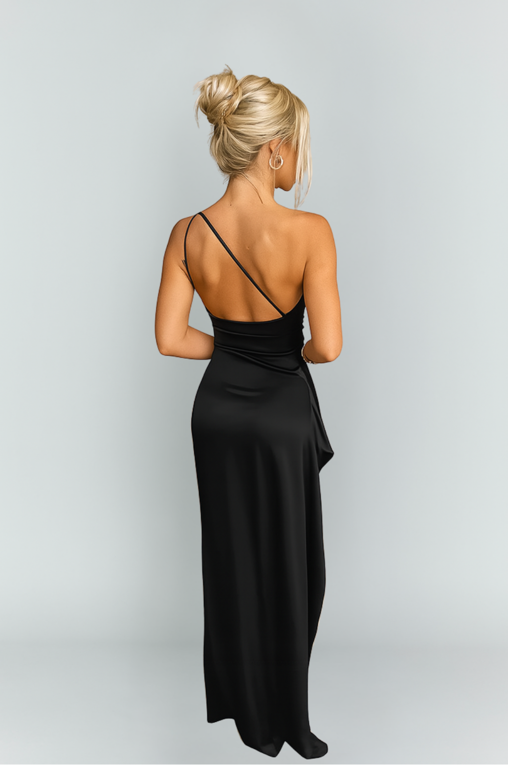 Julia | Damskie Elegancka Asymetryczna Sukienka Maxi