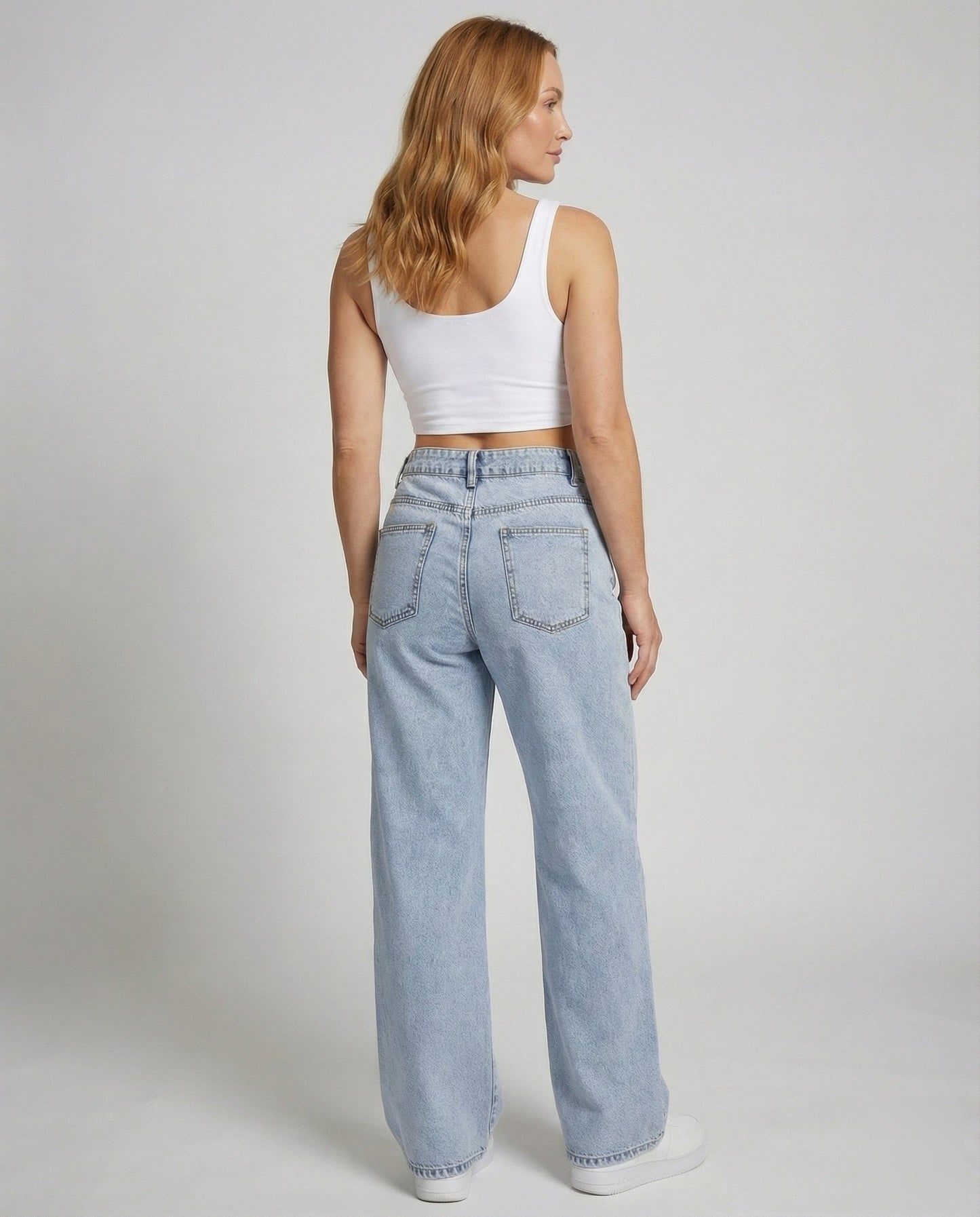 Kinga | Damskie Jesienny Wysokim Stanem Jeansy