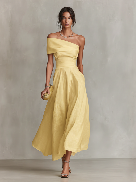 Lidia | Damskie Elegancka Weselna Sukienka Maxi