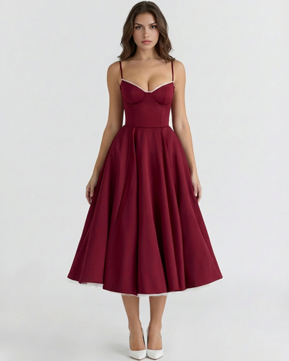 Emilia | Damskie Elegancka Weselna Sukienka A-line