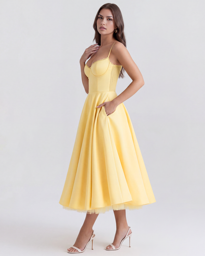 Emilia | Damskie Elegancka Weselna Sukienka A-line