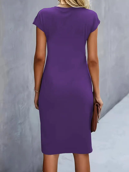 Martyna | Damska Elegancka Bodycon Sukienka Midi