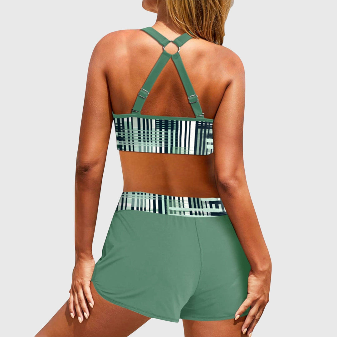 Justyna | Damska Letnia Bikini Wysokiego Stanu