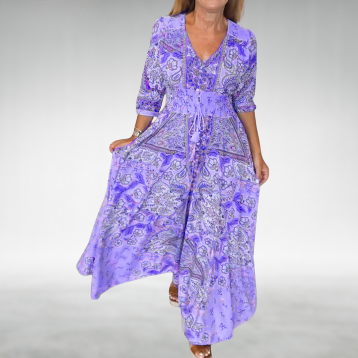 Monika | Damska Letnia Boho Sukienka Maxi