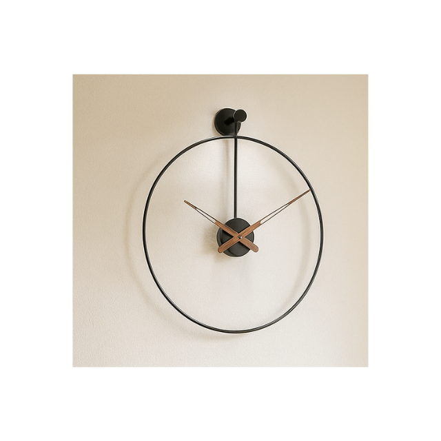 Minimalistyczny Zegar Ścienny 16 cali – Loftowa Nowoczesność Olyra Butik