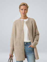 Nela | Damskie Elegancki sweter rozpinany