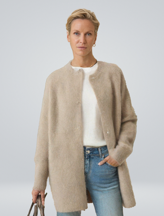 Nela | Damskie Elegancki sweter rozpinany