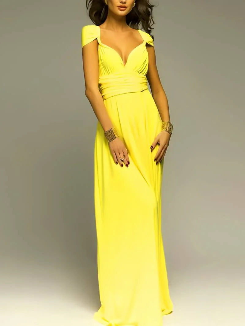 Maja | Damska Wieczorowa Wielofunkcyjna Sukienka na Wesele Maxi