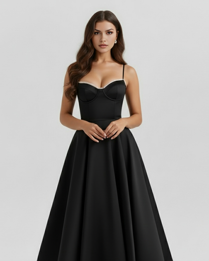 Emilia | Damskie Elegancka Weselna Sukienka A-line