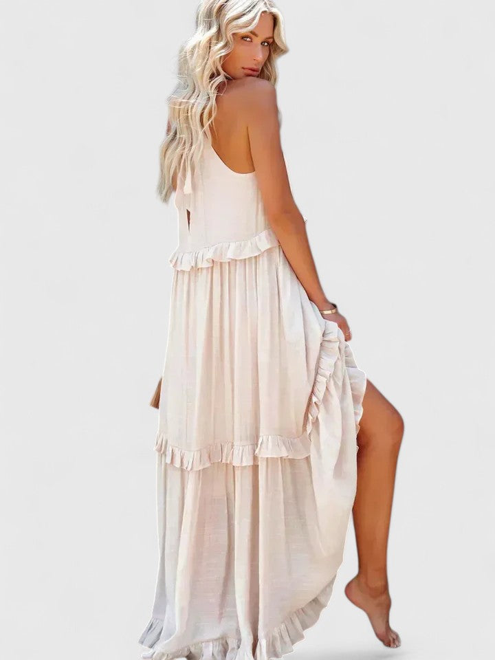 Kamila | Damskie Eleganckie Drapowane Sukienka Maxi