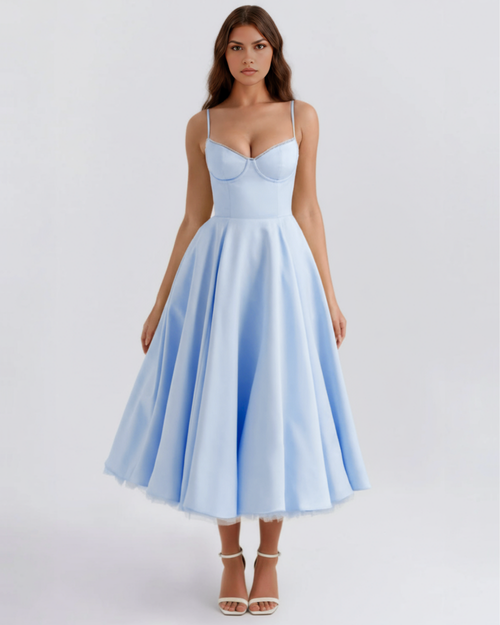 Emilia | Damskie Elegancka Weselna Sukienka A-line