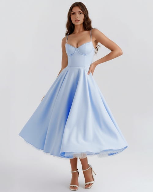 Emilia | Damskie Elegancka Weselna Sukienka A-line