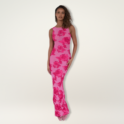 Lilianna | Damska Letni Kwiatowa Sukienka Na Wesele