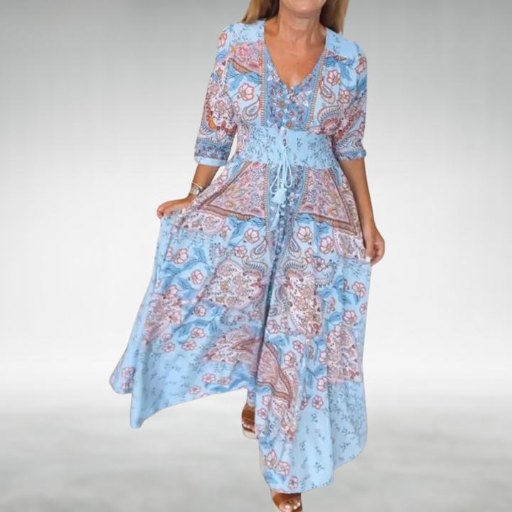 Monika | Damska Letnia Boho Sukienka Maxi