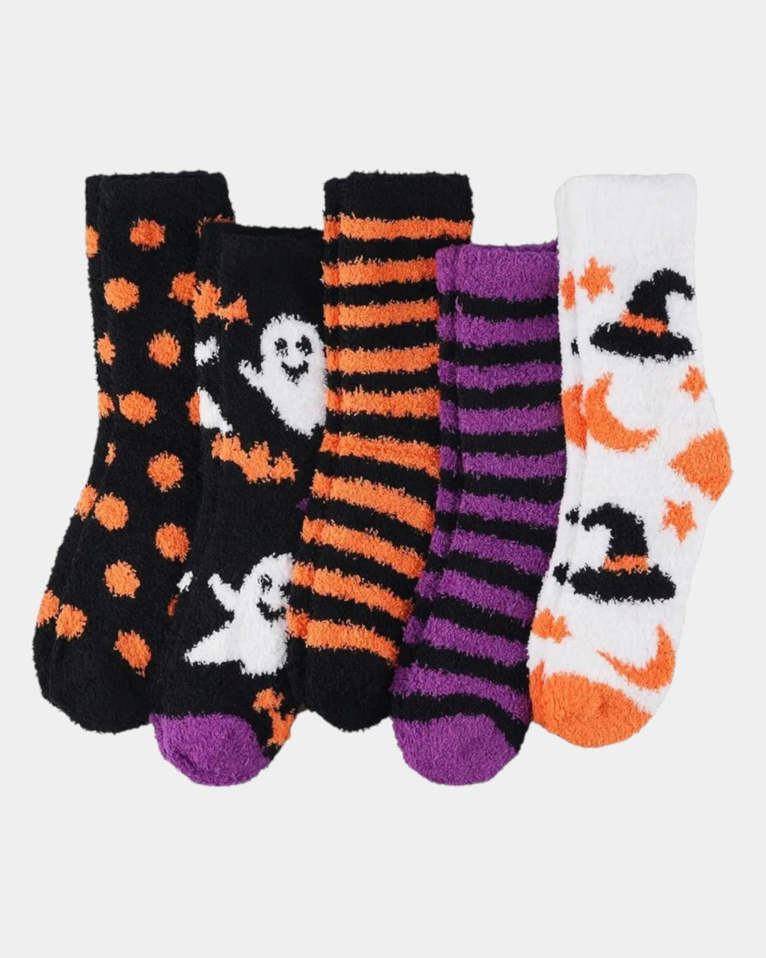 Danuta | Damskie Miękkie Pluszowe Skarpety Halloween