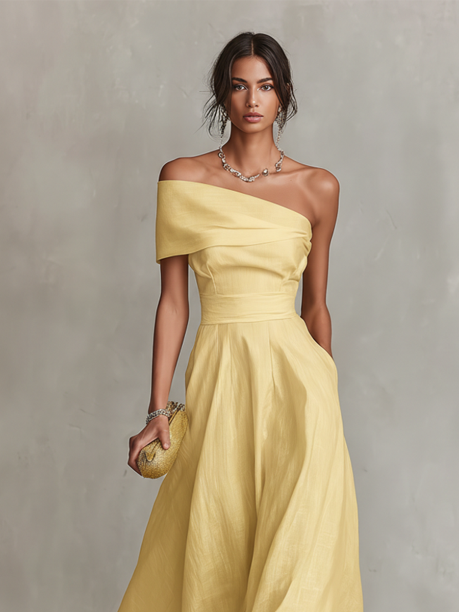 Lidia | Damskie Elegancka Weselna Sukienka Maxi