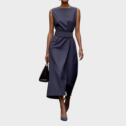 Anna | Damskie Elegancka Bezrękawowa Sukienka na Co Dzień