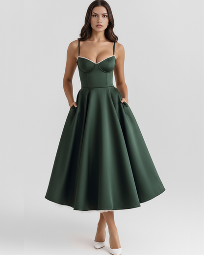 Emilia | Damskie Elegancka Weselna Sukienka A-line