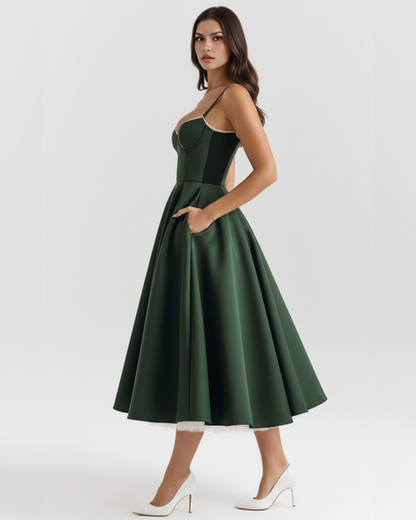 Emilia | Damskie Elegancka Weselna Sukienka A-line