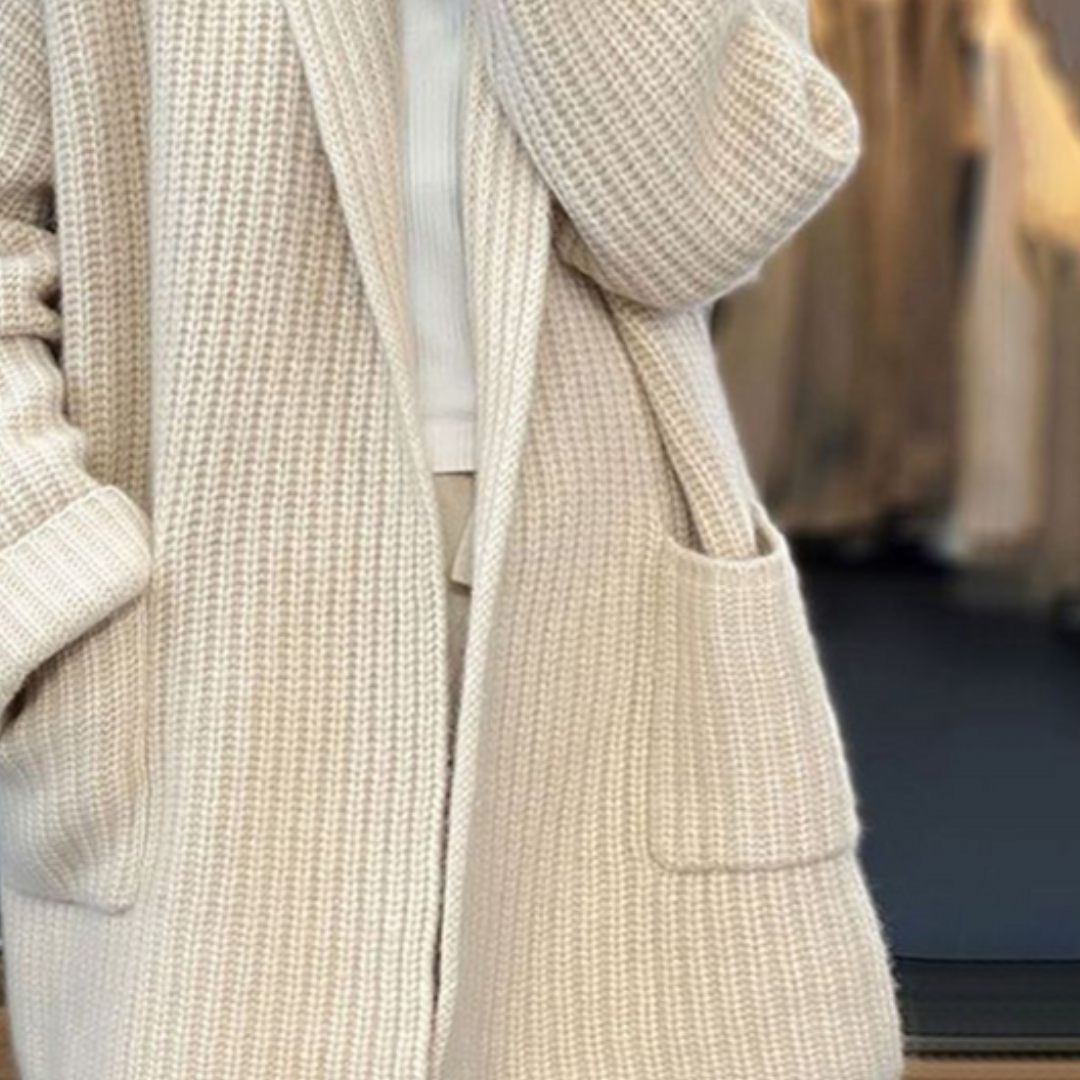 Briana | Damskie Dzianinowy Kardigan Oversize