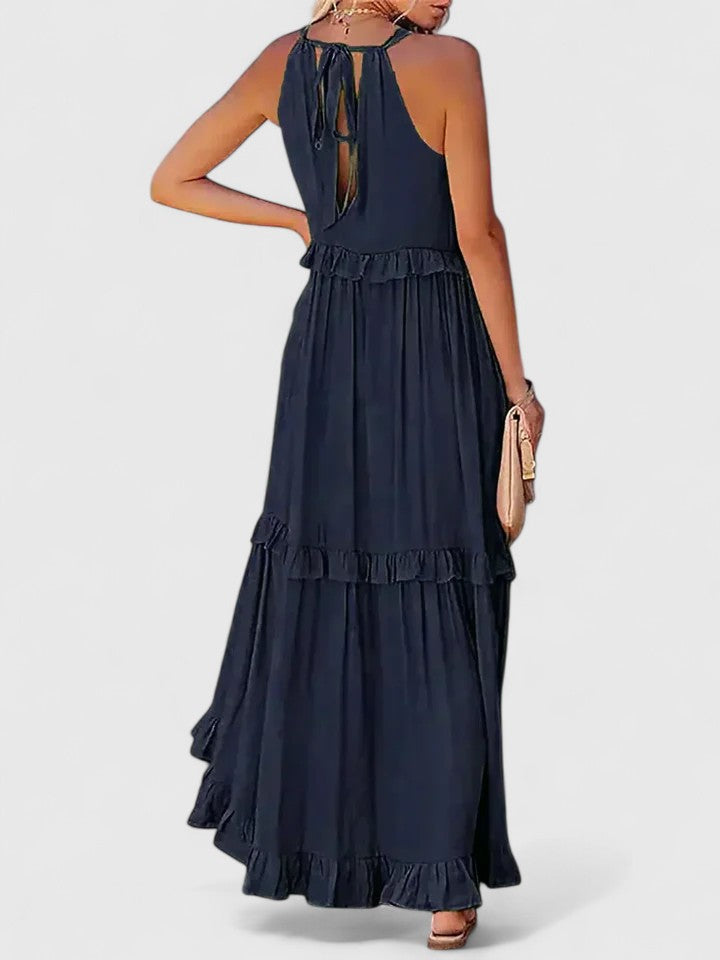 Kamila | Damskie Eleganckie Drapowane Sukienka Maxi