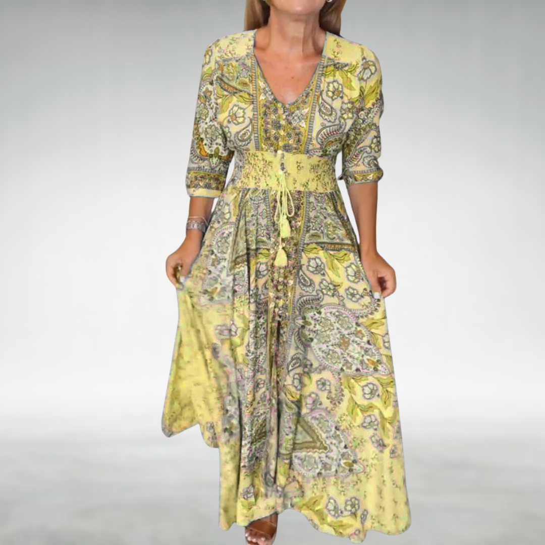 Monika | Damska Letnia Boho Sukienka Maxi