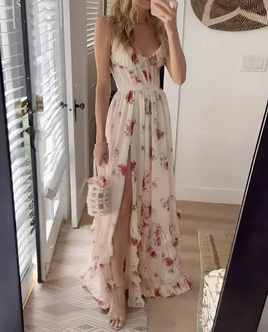 Nikolaia | Damska Letnia Kwiatowa Sukienka Na Wesele