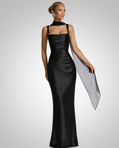 Daria | Damskie Formalne Sukienka Maxi Wieczorowe