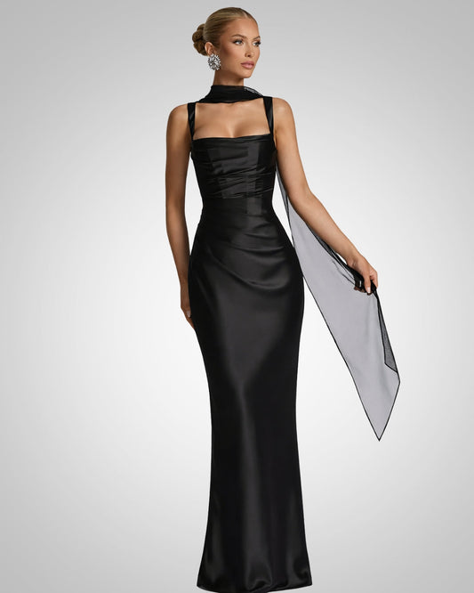 Daria | Damskie Formalne Sukienka Maxi Wieczorowe