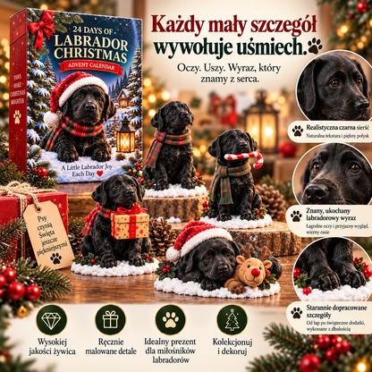 Adwentowy Kalendarz Labrador Christmas 24 Figurki
