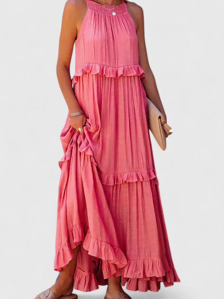 Kamila | Damskie Eleganckie Drapowane Sukienka Maxi