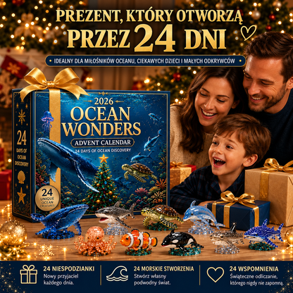 Adwentowy Kalendarz Ocean Wonders z 24 Figurkami