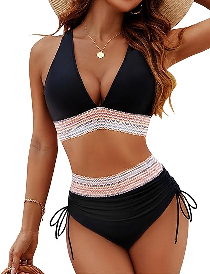 Dominika | Damska Plaża Bikini z Wysokim Stanem