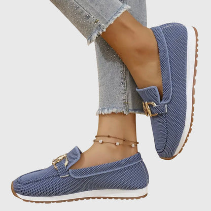 Nadia | Damskie Tekstylne Sportowe Slip-On Mokasyny Sneakersy