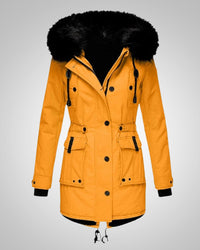 Ewelina | Damska Zimowa Parka z Kapturem i Futerkiem