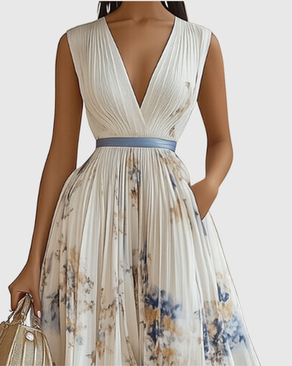 Wiktoria | Damskie Elegancka Plisowana Sukienka A-line