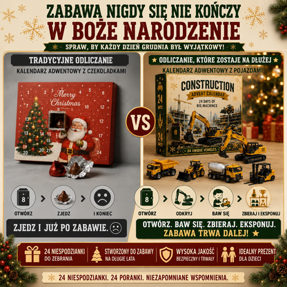 Kalendarz Adwentowy 24 Pojazdy Budowlane
