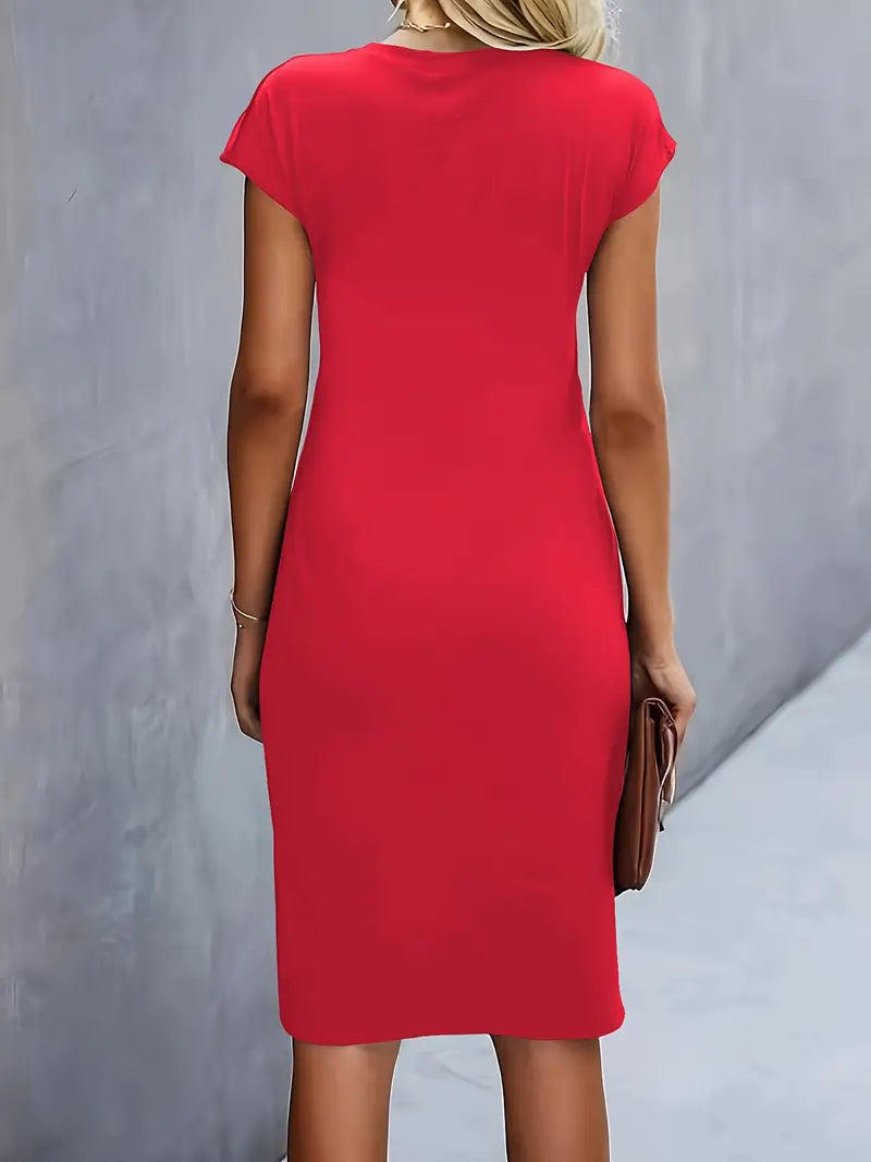 Martyna | Damska Elegancka Bodycon Sukienka Midi