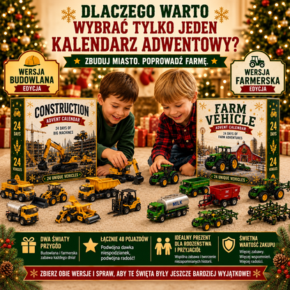 Kalendarz Adwentowy 24 Pojazdy Budowlane