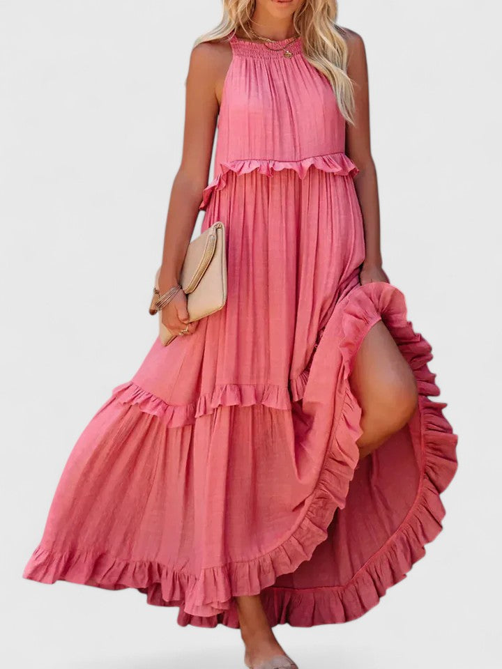 Kamila | Damskie Eleganckie Drapowane Sukienka Maxi