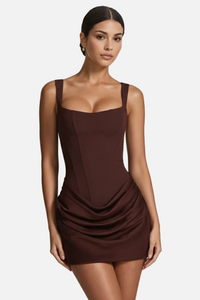 Lena | Damskie Elegancka Wieczorowa Mini Sukienka