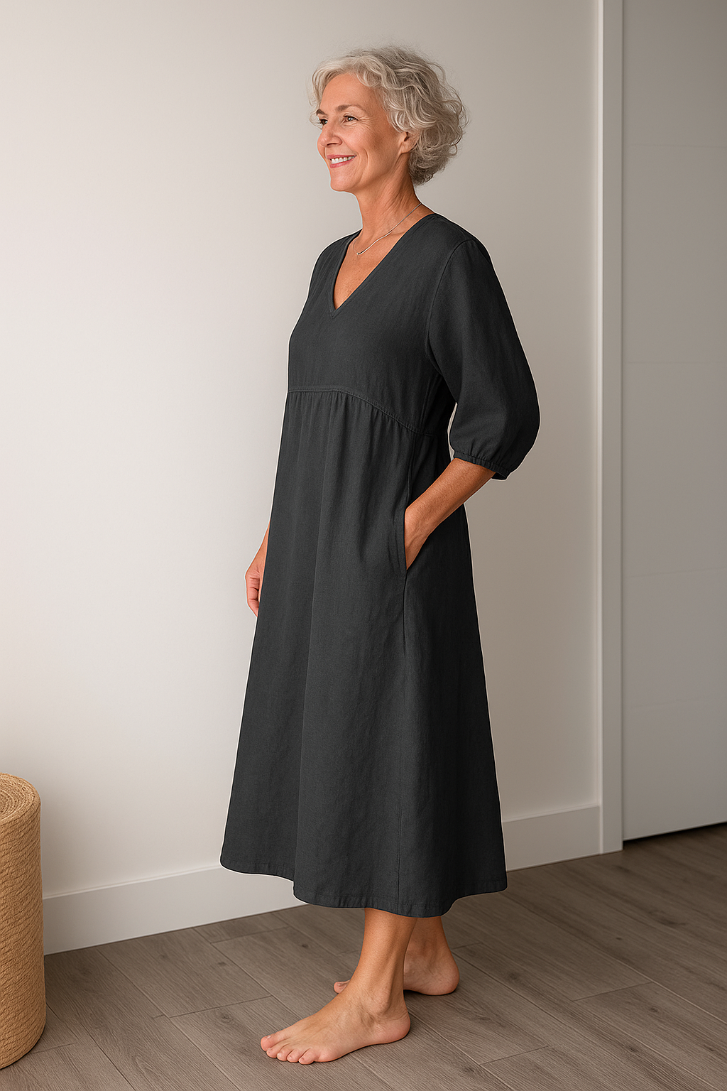 Lucyna | Damskie Casualowa Wygodna Sukienka V-neck
