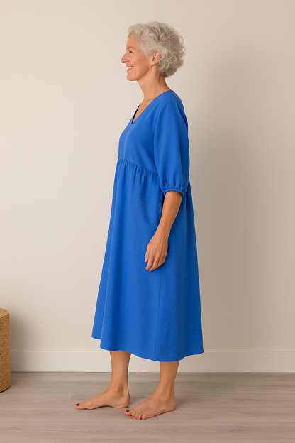 Lucyna | Damskie Casualowa Wygodna Sukienka V-neck