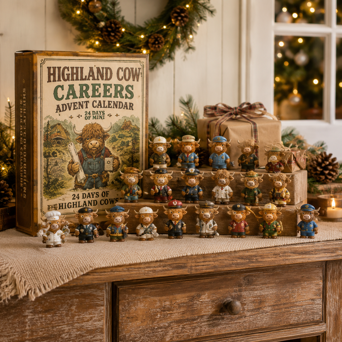 Highland Cow Careers Kalendarz Adwentowy 2026