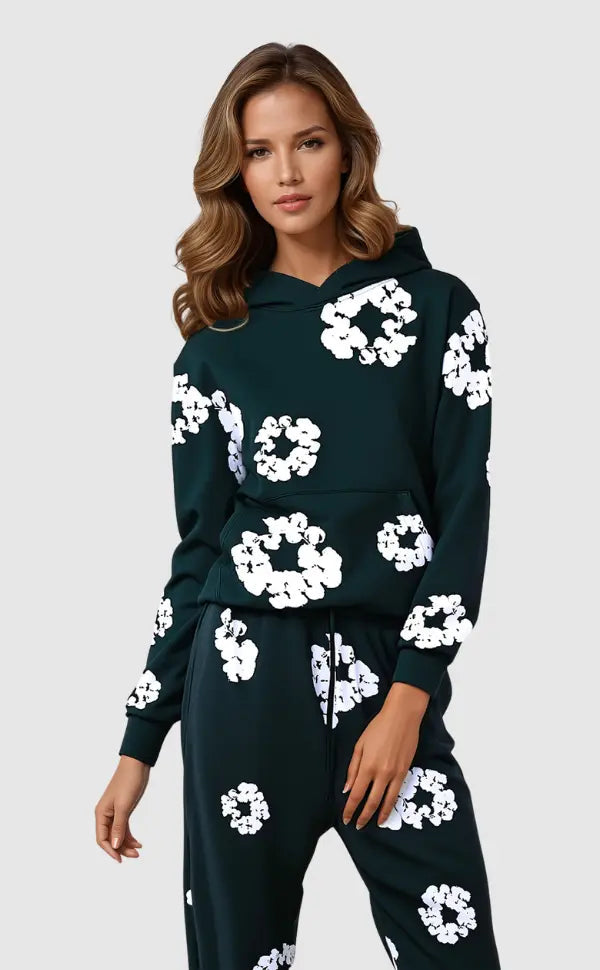 Oliwia | Damskie Casualowa Bluza w Kwiaty