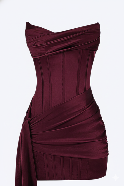 Zofia | Damskie Elegancka Gorsetowa Sukienka Mini