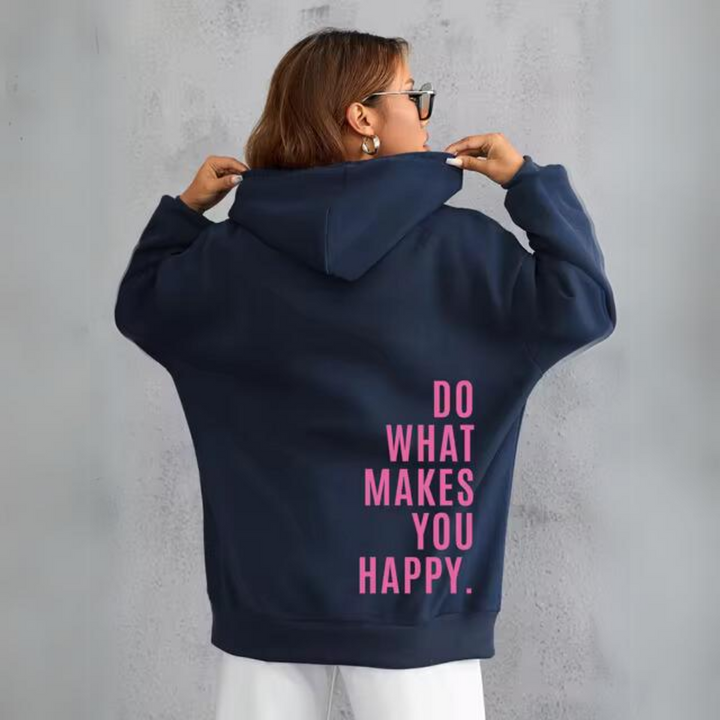 Amelia | Damska Elegancka Graficzna Bluza z Kapturem